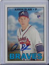 Aaron Blair 2016 Topps Heritage High Number Rookie Auto 