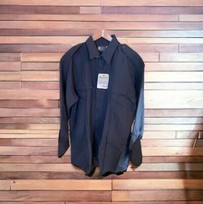 Horace Small Mens Black Tactical Button-Down Shirt Size Medium Long Sleeve