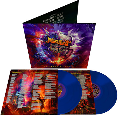 Judas Priest - Invincible Shield Exclusive Edit  BLUE 2 Vinyl 1000 Worldwide NEW