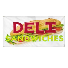 Vinyl Banner Multiple Sizes Deli Sandwiches Advertising Printing I Outdoor