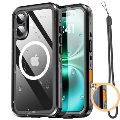 Waterproof Case For Apple iPhone 16 Pro Max/16/16 Plus/17 Pro Shockproof Cover
