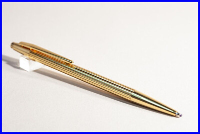 NOBLESSE Ballpoint Pen MONTBLANC in Gold plated Push Mechanism