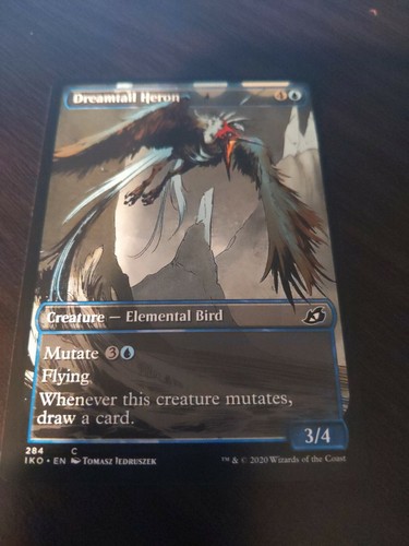 Magic: The Gathering – Dreamtail Heron (Foil Showcase) – Ikoria: Lair Of Behemoths Card - View #4
