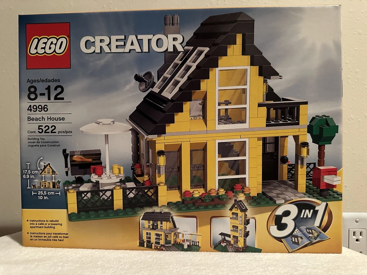 erosion gammel Tillid LEGO CREATOR 3 IN 1 4996: BEACH HOUSE (2008 - NEW IN SEALED BOX)  673419102834 | eBay