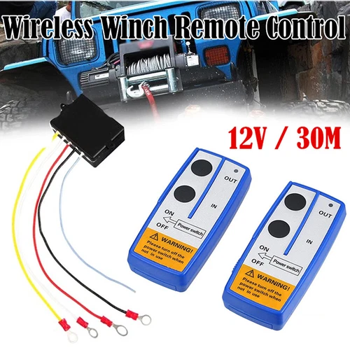 Wireless Winch Remote Control Kit 12V Receiver 150ft Twin Switch Handset Easy US - Picture 12 of 12