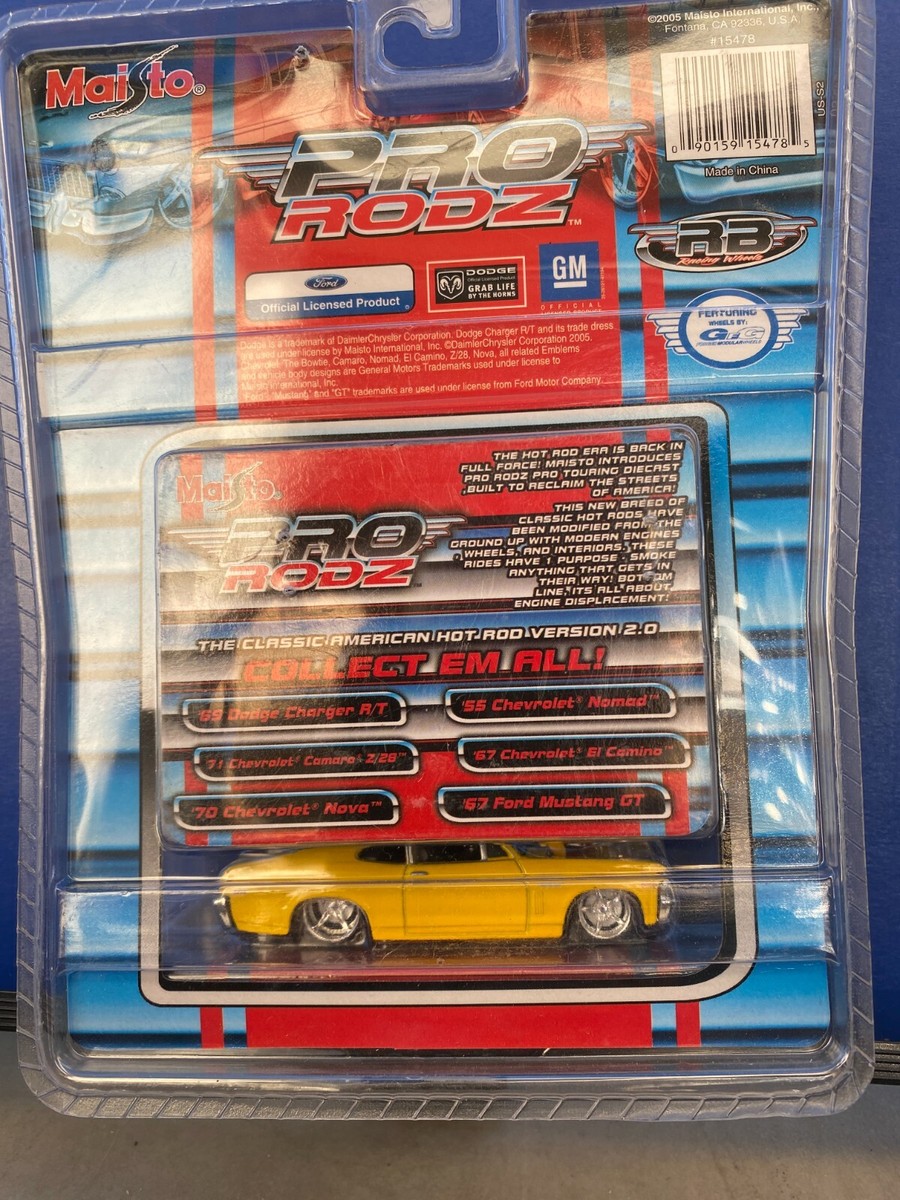 1/64 MAISTO PRO RODZ TOURING 1970 CHEVROLET NOVA YELLOW | eBay
