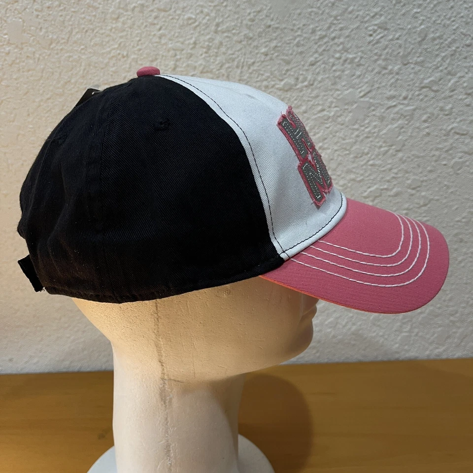 Lote de 2 gorras de camionero para mujer rosa negro gorra de lona ajustable hott desorden genial lindo Foto 4 de 4