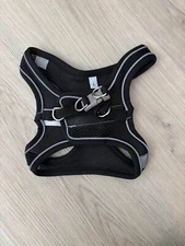 Size Large Black Mesh No Pull Dog Harness