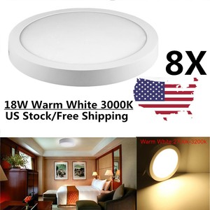 8x Led Panel Light 18w Surface Mounted Ceiling Downlight Bathroom
