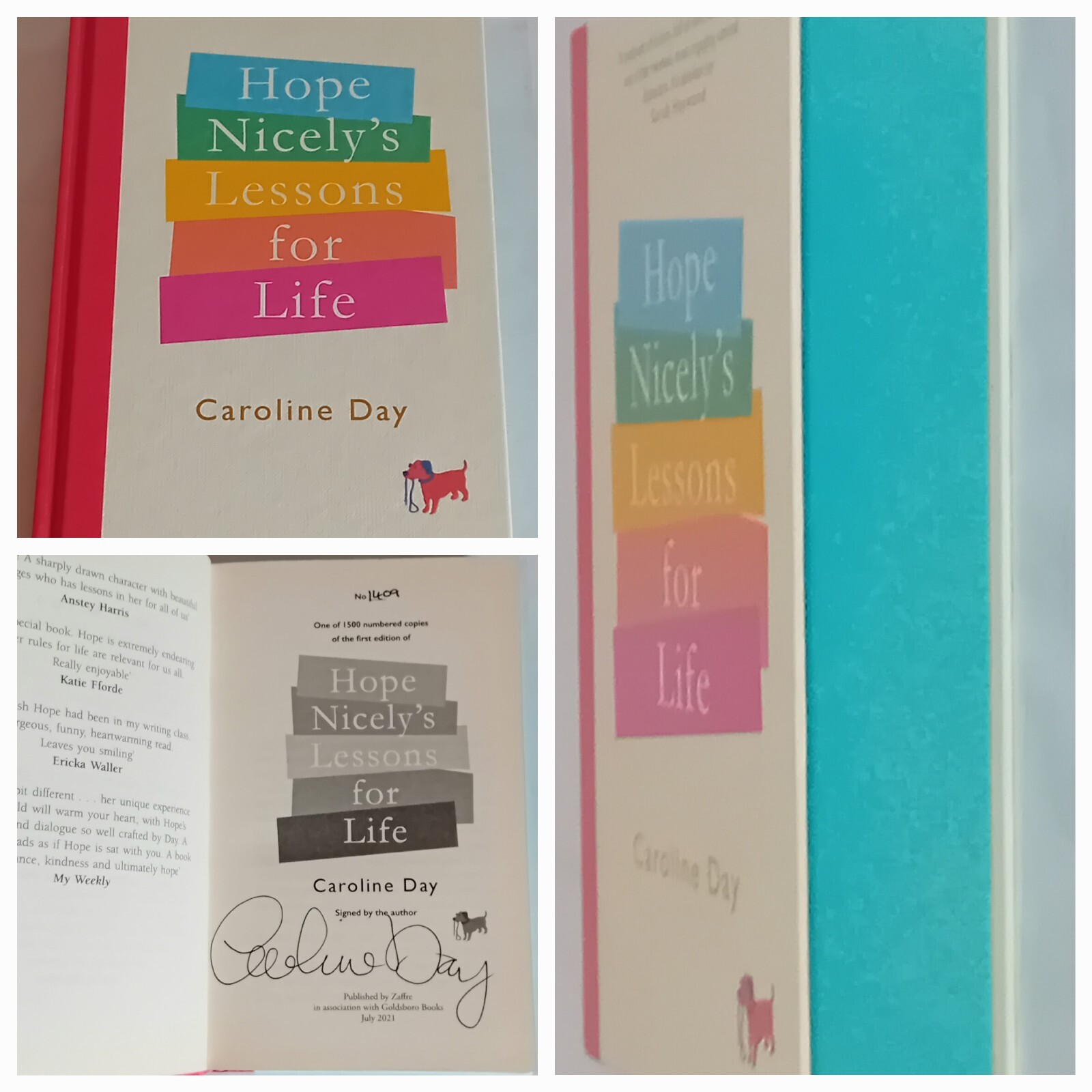 SIGNED Hope Nicely's Lessons For Life By Caroline Day Numbered Hardcover