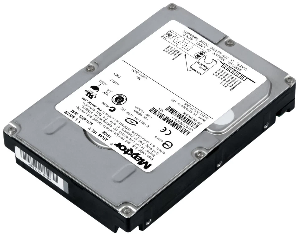 Disco Rigido Maxtor Atlas 10K V 8D147L0 147GB 10K 8MB SCSI U320 3.5'' - Immagine 2 di 3