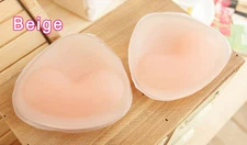 Sexy Invisible Silicone Triangle Bikini Insert Push Up Bra Pad Breast Enhance NT
