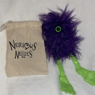 Nervous Nellies Plush Monster Toy Purple