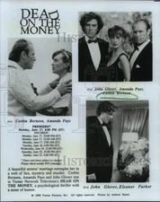 1990 Press Photo Corbin Bernsen and Amanda Pays in Dead on the Money, on TNT.
