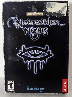 Neverwinter Nights PC CD-ROM ATARI Complete Big Box Map Manual Game Discs