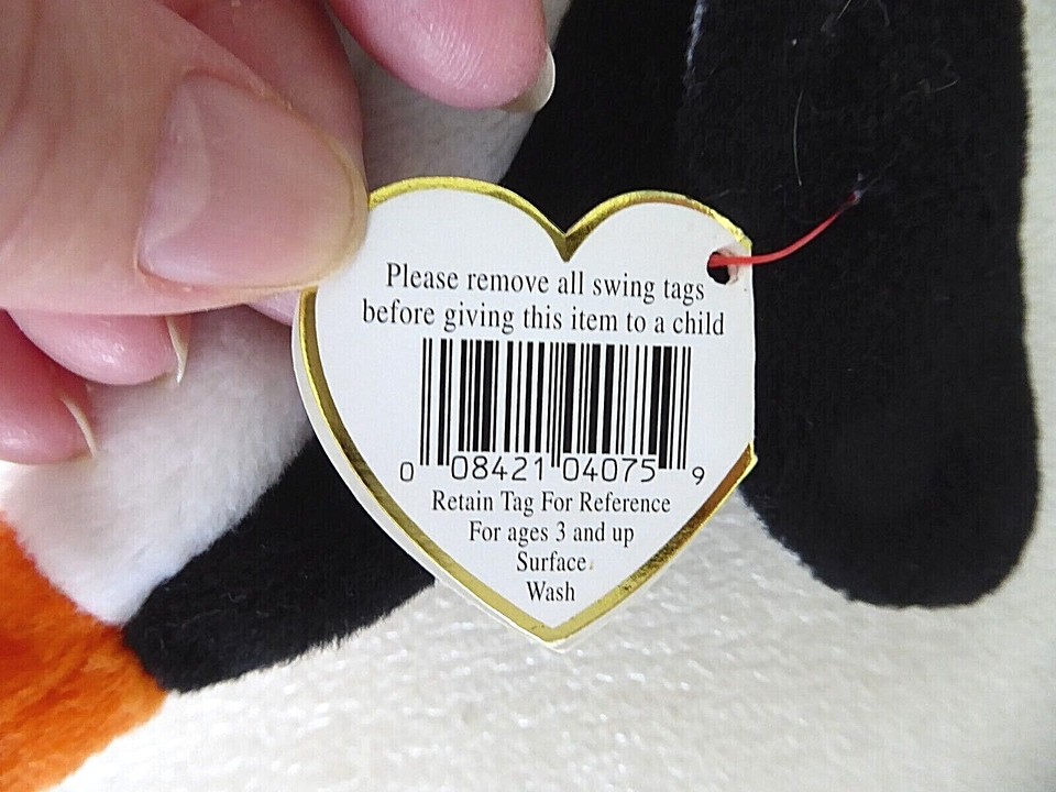 Rare Retired Ty 1995 Beanie Baby Owl HOOT 4075, MWMT Original, 4th/4th ...