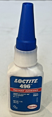 Loctite 49650 Instant Adhesive 1 Oz. Bottle, Clear 496 Super Bonder