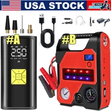 Jump Starter with Air Compressor Tire Inflator Car Battery Booster Power Bank US