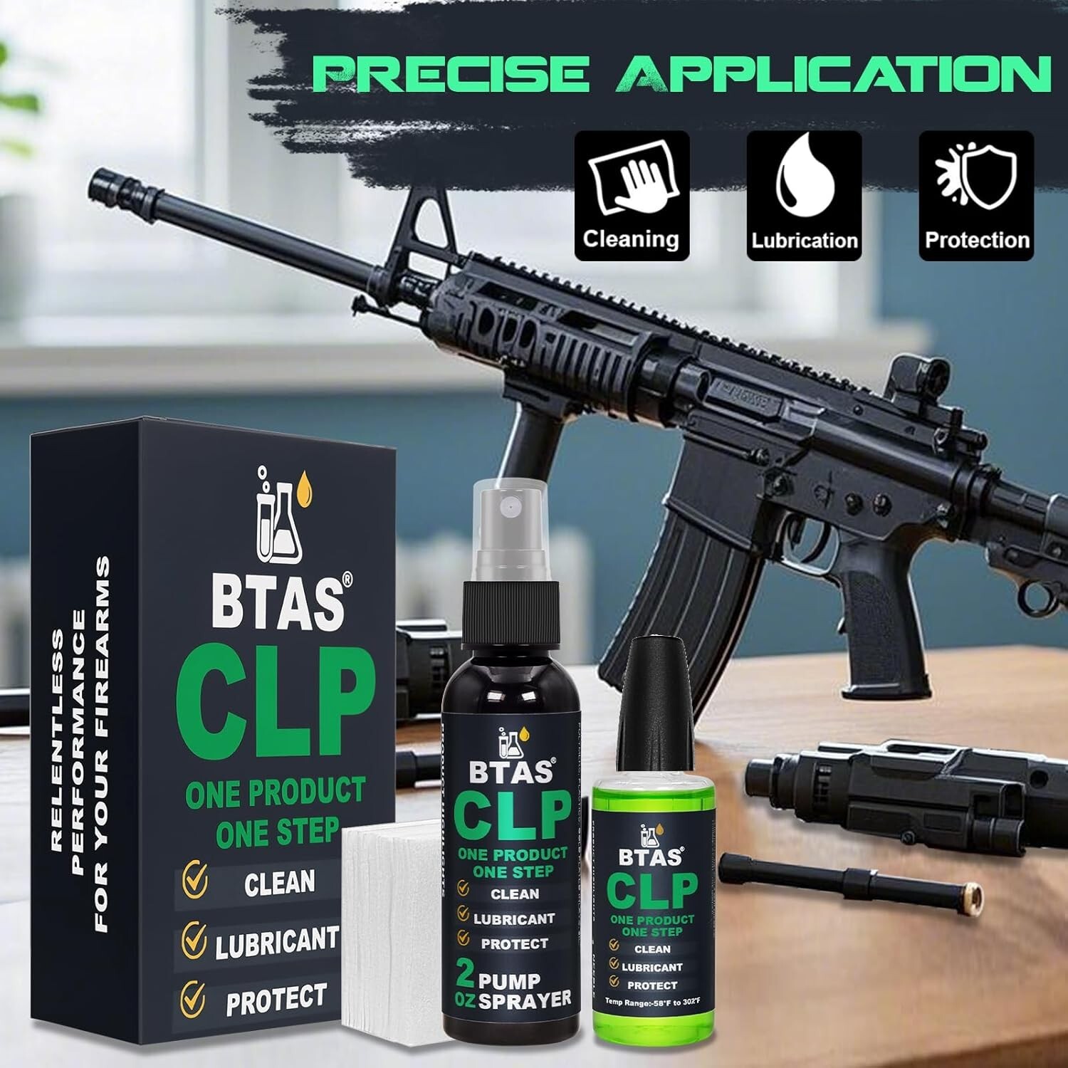 Gun Cleaner and Lubricant CLP Gun Oil Cleaning Kit Universal Spray Solvent
