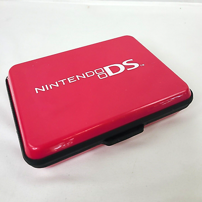 Nintendo DS DSi XL Power A Game Console Hard Carrying Case Dark Pink