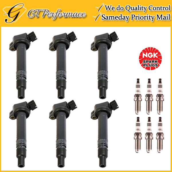 OEM Quality Ignition Coil  NGK Spark Plug 6PCS for GS350 GS450h IS250 IS350 V6