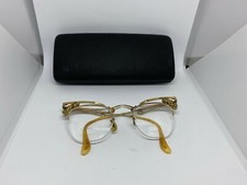 Vintage B L Cateye Browline Eyeglass/Sunglass Frame 1/10 12K GF 4 1/4-5 1/2"