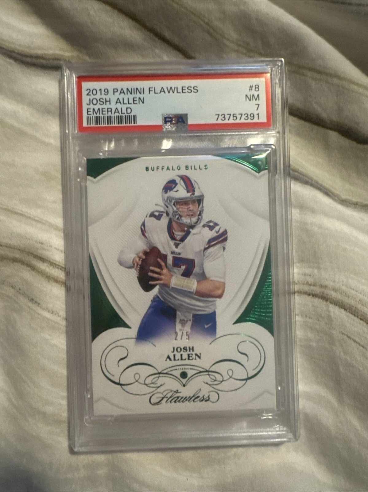 Josh Allen Panini Flawless #8 Emerald