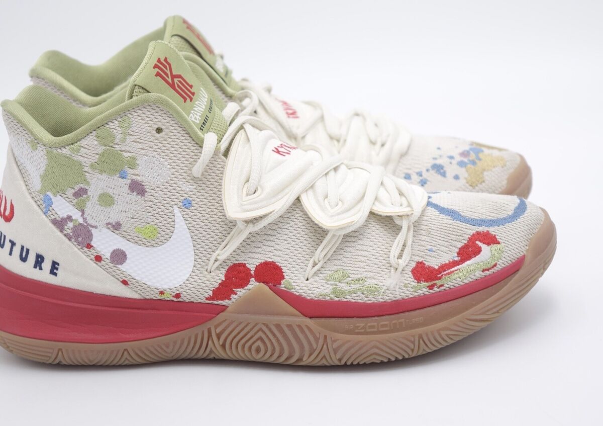 Size 9.5 - Nike Kyrie 5 x Bandulu Embroidered Splatters 2019 Size 9.5 - Nike Kyrie 5 x Bandulu Embroidered Splatters 2019
