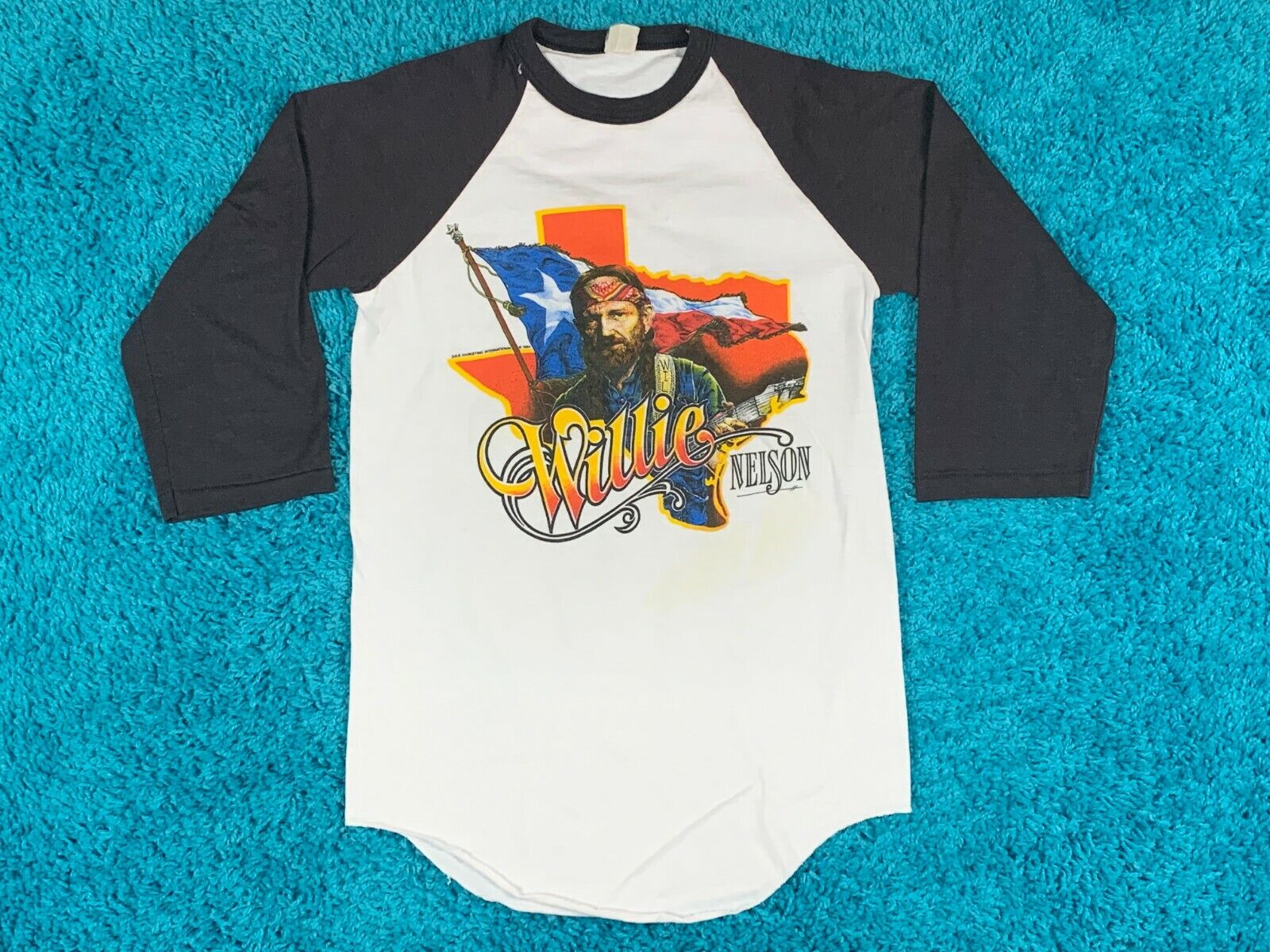 S * vtg 80s 1984 WILLIE NELSON tour t shirt * 50.… - image 2