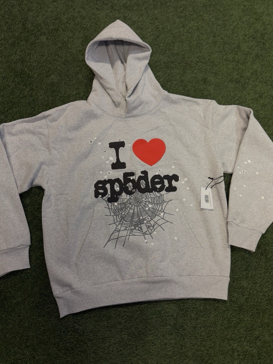Sp5der Spider worldwide パーカー　グレー Sp5der OG Web Hoodie Heather Grey - FW23 - US
