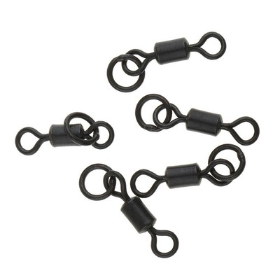 50 stücke Karpfen Angeln Stecker Swivel Ring Haken Gerät Rig