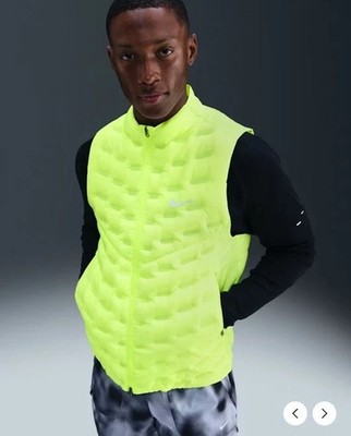 Nike Therma-FIT ADV Repel AeroLoft Gilet Volt Yellow FB7542-702 Men's Size M
