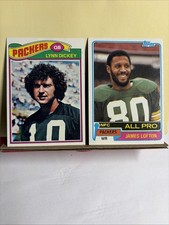 1977  Topps  #376 Lynn Dickey & 1981 #430 James Lofton - Green Bay Packers