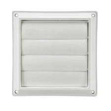Lambro 360W White Plastic Louvered Vent 5 inch