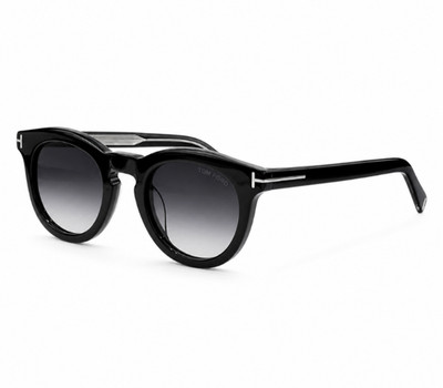 Tom Ford Icon Sunglasses FT1325 Black/Gray Gradient 47-23-145mm With Case New