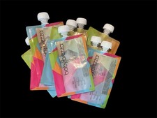 9 New BabyBrezza Reusable Baby Food Storage Pouches with Caps