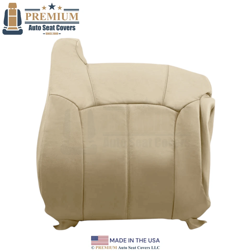 Cubiertas de asiento delanteras neutras de cuero genuino para Chevrolet Tahoe 2000-2002 Foto 4 de 4