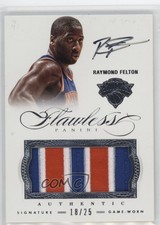 2012-13 Panini Flawless Patch Auto 18/25 Raymond Felton #16 Patch Auto 3d3