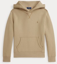 NWT, Boys Polo Ralph Lauren Khaki Fleece Hoodie. Size XL 18-20 . Eu 170