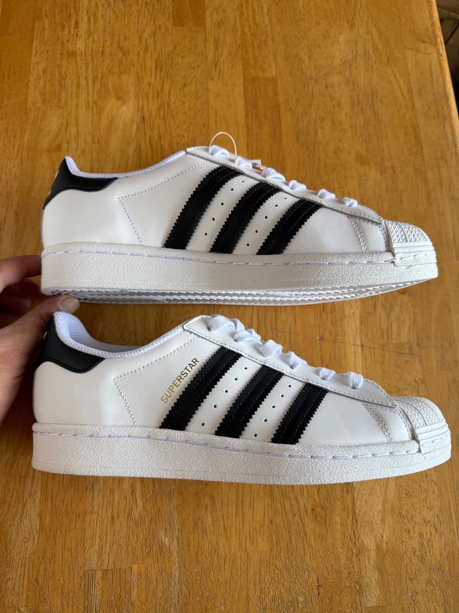 Size 7.5 - adidas Superstar White Black W for sale online | eBay