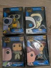 Funko Pop Large Enamel Pin  Pixar  Wall-E Eve Woody Buzz NIB Disney Pixar Set