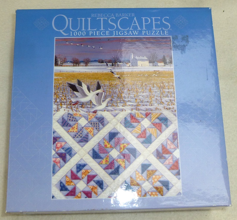 Quiltscapes 1000 Piece Jigsaw Puzzle The Flying Geese Ceaco SEALED 2003 Barker