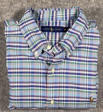 Ralph Lauren Button Down Long Sleeve Shirt Men s XL Plaid Multicolor