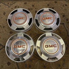 1973-87 Gmc 12 Ton Pickup Truck Van Squarebody Dog Dish Hubcaps 4 Nice
