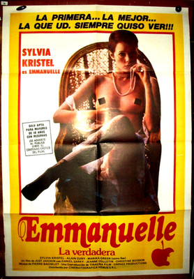 SYLVIA KRISTEL !!!  orig1SH movie poster 1974 EMMANUELLE !! EROTIC ! X RATED