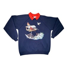 Vintage Cracker Barrel Christmas/Winter Sweat...
