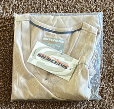 Skechers by Barco Women  s XS Beige Solid V-Neck Wrap Scrub Top 2 TOPS ONLY 2/20 