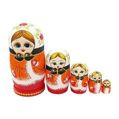 Traditional Russian Matryoshka Doll Folk Art Nesting Stacking Doll Toy For Kids