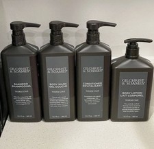 Gilchrist Soames Warm Oak 4 Set of Shampoo Conditioner Body Wash Lotion NEW