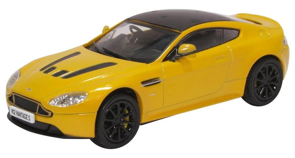Aston Martin Vantage S Sunburst Yellow 1:43 Scale Oxford Diecast 43AMVT003